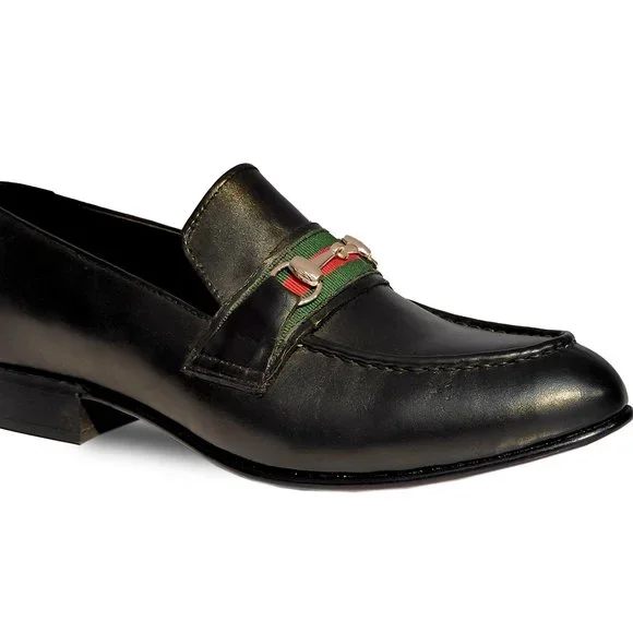 Bashwood Handmade Black Leather Loafer Shoes Casual Shoe Berto Bit Loafer In Black Leather – Ace Marks main image 4